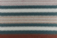 Heavy Weight Teal Green Geometric Chevron Stripe Woven Upholstery Fabric|Bohemian Textured Zig-Zag for Chair|Durable Designer Fabric by Yard