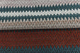 Heavy Weight Teal Green Geometric Chevron Stripe Woven Upholstery Fabric|Bohemian Textured Zig-Zag for Chair|Durable Designer Fabric by Yard