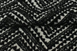 Heavy Weight Black White Abstract Geometric Boucle Upholstery Fabric For chair|Boho Tribal Home Decor Fabric For Cushion Ottoman