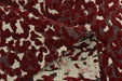 Heavy Weight Rust Red Leopard Jacquard Upholstery Fabric For Chair|Abstract Geometric Animal Print Fabric|Designer Fabric BY Yard-7 Colors