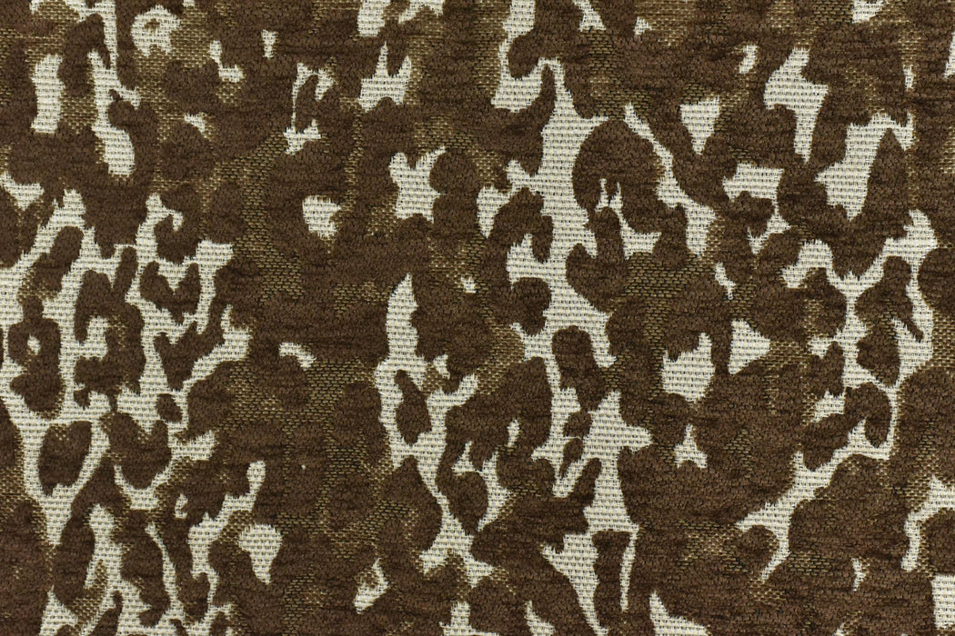 Heavy Weight Rust Red Leopard Jacquard Upholstery Fabric For Chair|Abstract Geometric Animal Print Fabric|Designer Fabric BY Yard-7 Colors