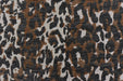 Heavy Weight Rust Red Leopard Jacquard Upholstery Fabric For Chair|Abstract Geometric Animal Print Fabric|Designer Fabric BY Yard-7 Colors