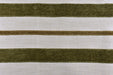 Heavyweight French Country Thatch Green Stripe Chenille Texture Woven Upholstery Fabric For Chair|Vintage Farmhouse Fabric For Couch