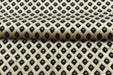 Heavy Weight Vintage Black and Beige Small Diamond Pattern Geometric Raised Cut Velvet Upholstery Fabric For Chair|Luxury Furniture Fabric
