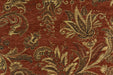 Heavy Weight Mid Century Modern Vintage Floral Chenille Upholstery Fabric For Chair|Retro Rust Gold Durable Farmhouse Furniture Fabric