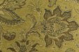 Heavy Weight Mid Century Modern Vintage Floral Chenille Upholstery Fabric For Chair|Retro Dark Chartreuse Durable Farmhouse Furniture Fabric
