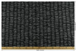 Heavy Weight Black Grey Stylish Linen Blend Abstract Stripe Upholstery Fabric|Modern Geometric Textured Sofa Cushion Fabric 55"W/925GSM
