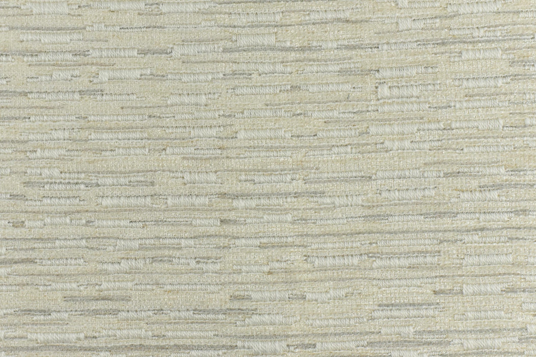 Heavy Weight Cream White Stylish Linen Blend Abstract Stripe Upholstery Fabric|Modern Geometric Textured Sofa Cushion Fabric 55"W/925GSM