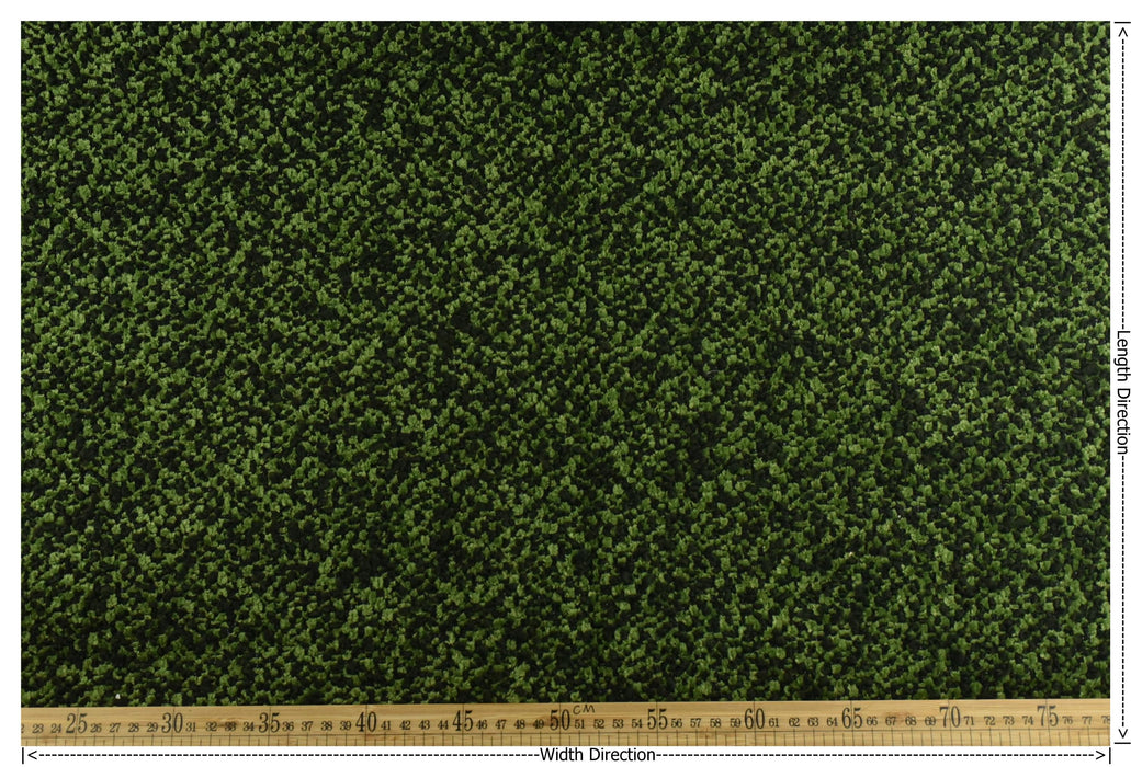 Heavy Weight Dual-Tone Green Wool Blend Bouclé Upholstery Fabric For Chair|Moss Green Plushed Texture for Ottoman Couch