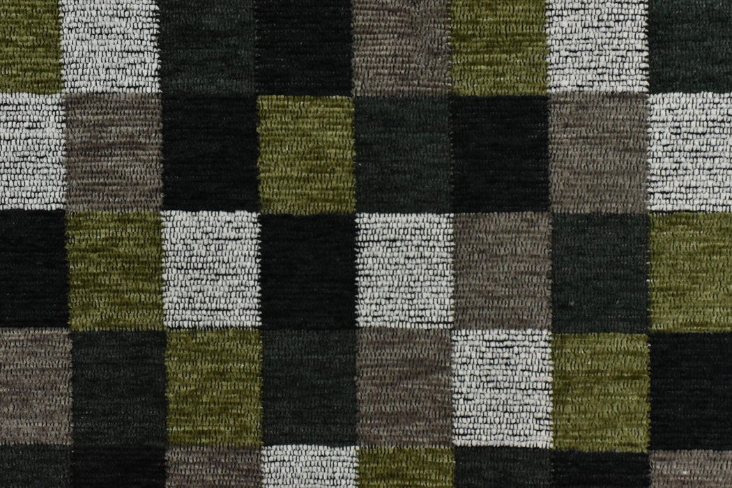 Heavy Duty Chenille Checkerboard Geometric Upholstery Fabric For Chair|Mid-Century Modern Heavy Weight Plaid Fabric|Colorful Sofa Fabric