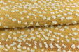 Heavy Weight Payful Gradient Yellow Gold Raised Curly Dot Upholstery Fabric|Designer Abstract Geometric Textured Fabric for Chair Pillow