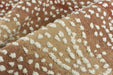 Heavy Weight Payful Gradient Reddish Brown Raised Curly Dot Upholstery Fabric|Abstract Geometric Textured Fabric for Chair Cushion Pillow