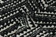 Heavy Weight Black White Abstract Geometric Boucle Upholstery Fabric For chair|Boho Tribal Home Decor Fabric For Cushion Ottoman