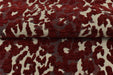 Heavy Weight Rust Red Leopard Jacquard Upholstery Fabric For Chair|Abstract Geometric Animal Print Fabric|Designer Fabric BY Yard-7 Colors
