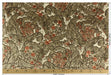 Heavy Weight Vintage Baroque Floral Cut Velvet Jacquard Fabric by the Yard For Chair|Taupe Terracotta Floral Scroll Upholstery For Armchair