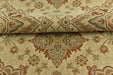 Heavy Weight Vintage Damask Floral Chenille Jacquard Fabric For Chair|Green Brick Red Floral|MCM Sofa Fabric for Furniture Reupholstery