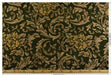 Heavy Weight Chenille Jacquard Vintage Green Gold Rose Foral Upholstery Fabric|Premium Sofa Reupholstery Fabric for Armchairs