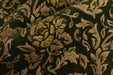Heavy Weight Chenille Jacquard Vintage Green Gold Rose Foral Upholstery Fabric|Premium Sofa Reupholstery Fabric for Armchairs