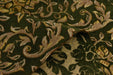 Heavy Weight Chenille Jacquard Vintage Green Gold Rose Foral Upholstery Fabric|Premium Sofa Reupholstery Fabric for Armchairs