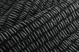 Heavy Weight Black Grey Stylish Linen Blend Abstract Stripe Upholstery Fabric|Modern Geometric Textured Sofa Cushion Fabric 55"W/925GSM