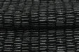Heavy Weight Black Grey Stylish Linen Blend Abstract Stripe Upholstery Fabric|Modern Geometric Textured Sofa Cushion Fabric 55"W/925GSM