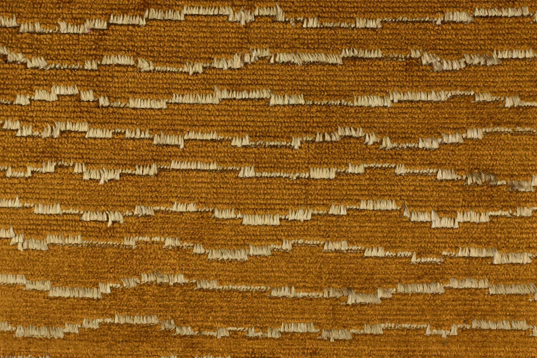 Heavy Weight Gold Brown Abatract Geometric Striped Cut Velvet Upholstery Fabric For Chair Couch|Heavy Duty Modern Sofa Fabric