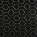 Heavy Weight Vintage Gold Black 3D Honeycomb Geometric Cut Velvet Jacquard Upholstery Fabric For Chair|High-End Villa Furniture Fabric