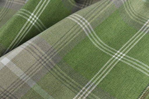 Multi-Colored Vintage Tartan Plaid Geometric Woven Upholstery Fabric|Farmhouse Retro Twill Check Pattern for Chair|Green Red Blue 9Colors