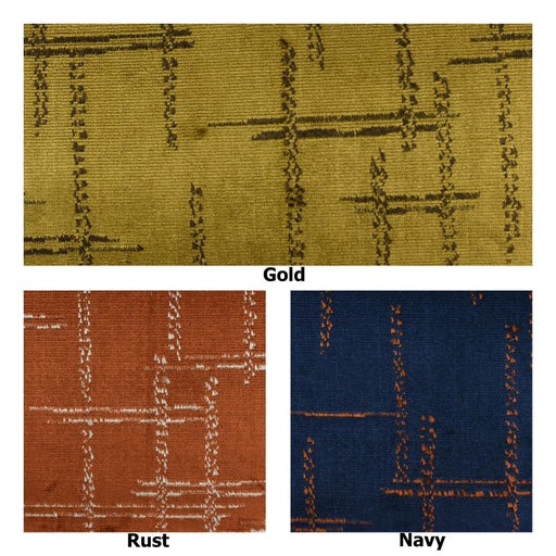 Heavy Weight Mustard Gold Cut Velvet Upholstery Fabric For Chairs|Minimalist Abstract Line Geometric Jacquard Upholstery Sofas Cushions