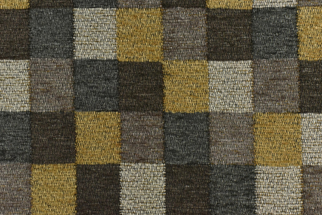 Heavy Duty Chenille Checkerboard Geometric Upholstery Fabric For Chair|Mid-Century Modern Heavy Weight Plaid Fabric|Colorful Sofa Fabric