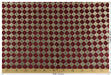 Heavy Weight Luxury Lucky Clover Cut Velvet Jacquard Fabric For Chair Sofa|Red Gold Geometric Furniture Upholstery|Heavy Duty Vintage Fabric