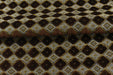 Heavy Weight Luxury Lucky Clover Cut Velvet Jacquard Fabric For Chair|Gold Brown Geometric Furniture Upholstery|Heavy Duty Vintage Fabric