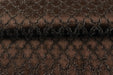 Heavy Weight Geometric Cut Velvet Metallic Jacquard Fabric For Chair|Brown Silver Furniture Upholstery|Sofa Reupholstery for Modern Decor
