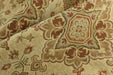 Heavy Weight Vintage Damask Floral Chenille Jacquard Fabric For Chair|Green Brick Red Floral|MCM Sofa Fabric for Furniture Reupholstery
