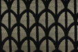 Heavy Weight Luxury Glint Scales Geometric Jacquard Cut Velvet Upholstery Fabric For Chair|Art Decor Black Light Gold Furniture Fabric