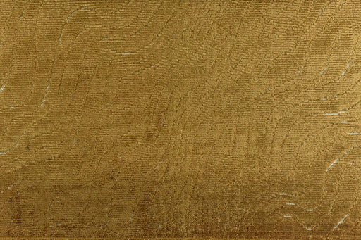Heavy Weight Abstract Geometric Cut Velvet Upholstery Fabric For Chair|Vintage Gold Wavy Water Ripple Texture Furniture Fabric For Sofa