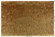 Heavy Weight Leaf Pattern Antique Gold Cut Velvet Upholstery Fabric For Chair|Luxury 3D Raised Botanical Furniture Fabric For Couch Ottoman