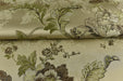 Mid Century Modern Sage Green Floral Jacquard Brocade Fabric For Chair Curtain|Extra Wide Vintage Green Flower Fabric For Furniture 110"W