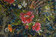 Luxury Multi-Colored Damask Floral Cut Velvet Jacquard Upholstery Fabric For Chair|Vintage Furniture Fabric For Couch Ottoman By The Yard