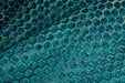 Heavy Weight Teal Green Geometric Jacquard Cut Velvet Upholstery Fabric For Chair Couch|Vinatge Geometric Thick Velvet Furniture Fabric