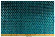 Heavy Weight Teal Green Geometric Jacquard Cut Velvet Upholstery Fabric For Chair Couch|Vinatge Geometric Thick Velvet Furniture Fabric