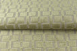 Heavy Weight Light Green Check Cut Velvet Upholstery For Chair|Geometric Lattice Sofa Fabric|Heavy Duty Upholstery Textile For Furniture