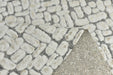 Heavyweight Cream Taupe Raised Block Geometric Cut Velvet Upholstery Fabric For Chair|Cotton Blend Abstract Modern Sofa Reupholstery Fabric
