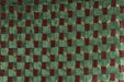 Heavy Weight Semicircle Striped Cut Velvet Upholstery Fabric For Chair|Green and Woody Brown Raised Geometric Furniture Fabric For Sofa