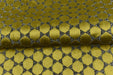 Heavy Weight Gold Raised Dot Geometric Velvet Upholstery Fabric|Minimalist Sofa Chair Reupholstery|Golden Yellow Plush Texture Fabric