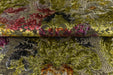 Luxury Cut Velvet Upholstery Fabric|Vintage Baroque Floral Jacquard|Chartreuse Green Orange Burgundy |Fabric For Chairs Sofas Cushion