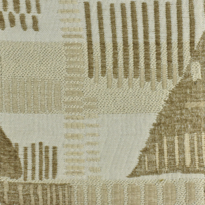 Heavy Weight Mid-Century Modern Abstract Geometric Woven Upholstery Fabric|Cotton Blend Gold Black Sofa Fabric by the Yard For Chairs