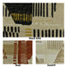 Heavy Weight Mid-Century Modern Abstract Geometric Woven Upholstery Fabric|Cotton Blend Gold Black Sofa Fabric by the Yard For Chairs