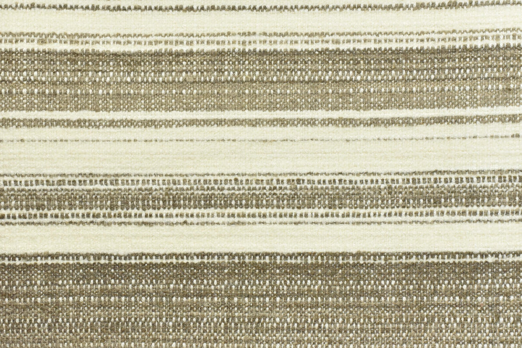 High End Heavy Weight Grey and Cream Large Stripe Linen Blend Upholstery Fabric For Chair|Vintage Multi-Striped Farmhouse Fabric For Couch