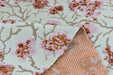 Heavyweight Vintage Pink and Rust Floral Cut Velvet Upholstery Fabric For Chair|Luxury Flower Sofa Fabric|French Country Furniture Fabric